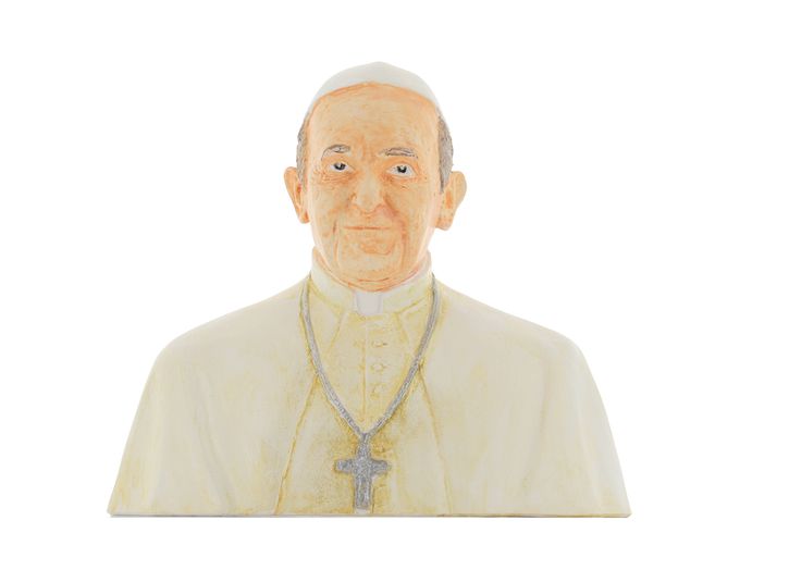 Busto del Papa Francisco, 15 cm
