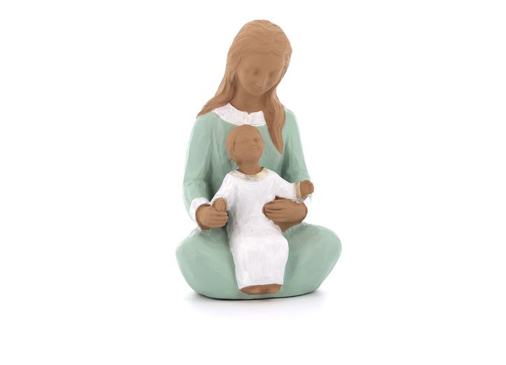 Standbeeld van Onze Lieve Vrouw van Welkom, 15 cm, polychroom