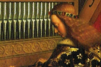 Le retable de l'Agneau mystique, une peinture à huile